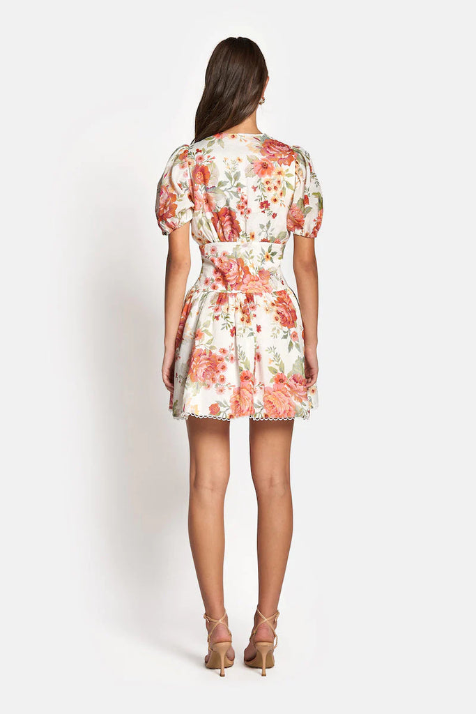 sinora - short-sleeve floral mini sheath dress Sienna Short Sleeve Mini Dress – Intrigue on Rose