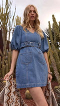 Peyon Denim Mini Dress