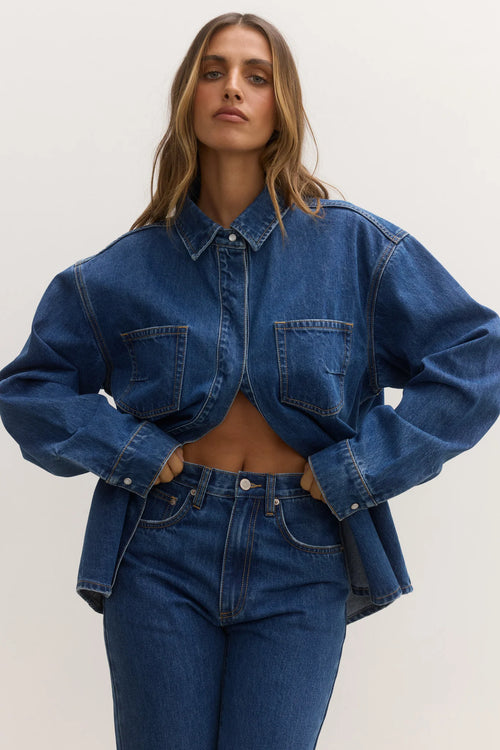 Harper Denim Shacket