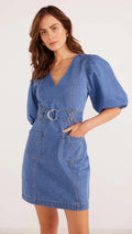 Peyon Denim Mini Dress