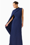 Leonara Asymmetric Cape Dress