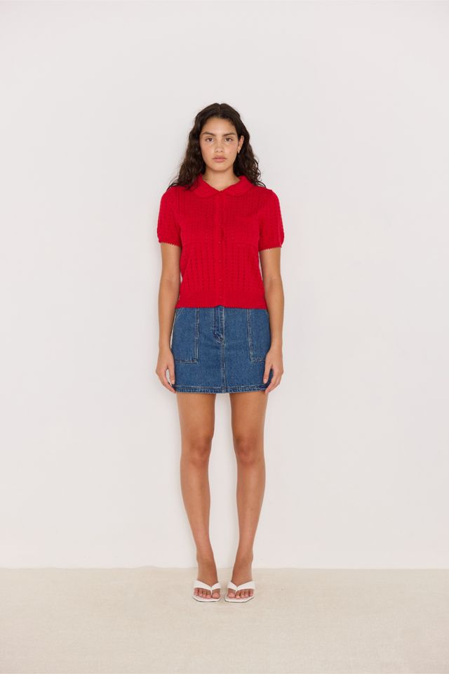 Nora Denim Mini Skirt