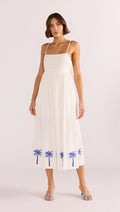 Isadora Embroidered Midi Dress