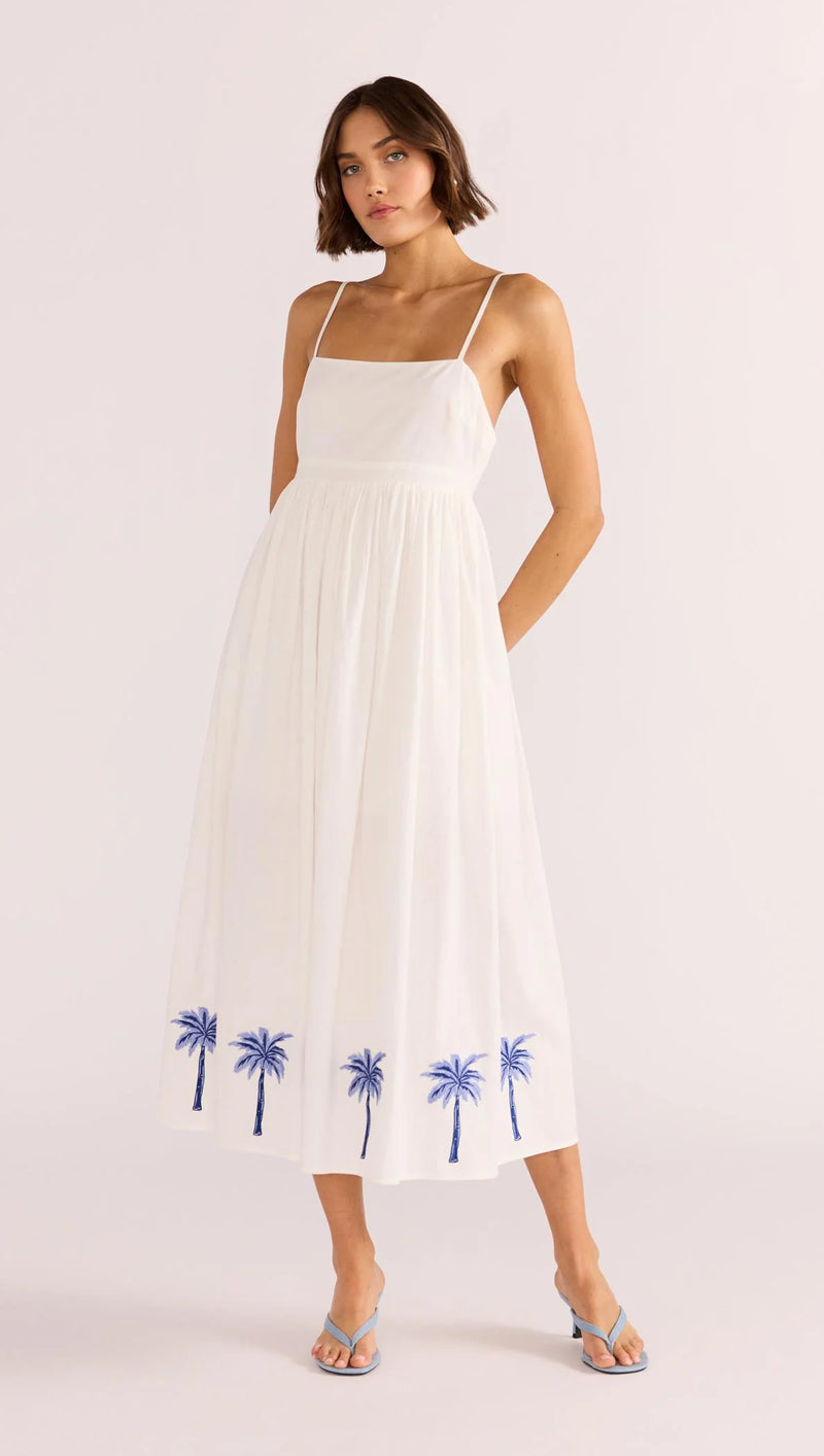 Isadora Embroidered Midi Dress