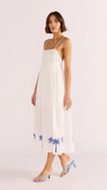 Isadora Embroidered Midi Dress