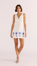 Isadora Embroidered Mini Dress