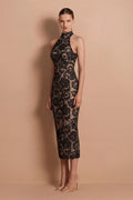 Alessia High Neck Midi