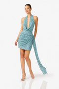 Orel Cowl Neck Mini Dress
