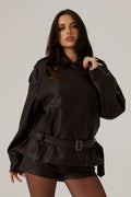 Berkley Vegan Leather Biker Jacket
