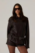 Berkley Vegan Leather Biker Jacket