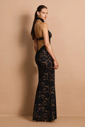 Delphine Lace Halter Gown