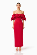 Lucetta Off Shoulder Column Gown