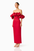 Lucetta Off Shoulder Column Gown