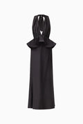 Fiorina Halter Neck Peplum Gown