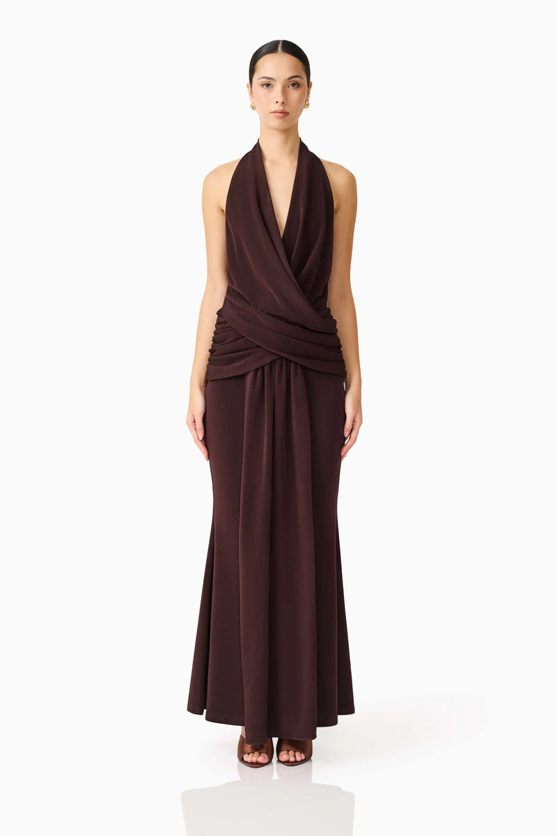 Simone Cowl Neck Gown