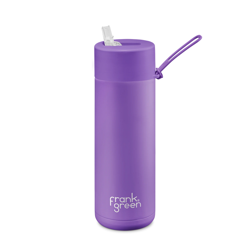 Limited Edition Ceramic Reusable Bottle Straw Lid - Cosmic Purple