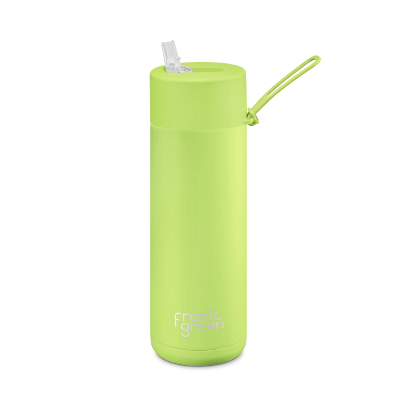 Limited Edition Ceramic Reusable Bottle Straw Lid - Pistachio Green