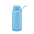 Limited Edition Ceramic Reusable Bottle Straw Lid - Sky Blue