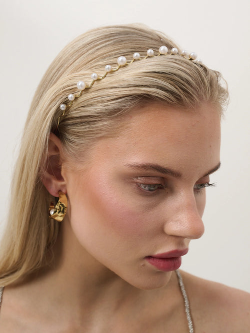 Isla Dainty Pearl Headband