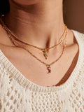 Celestial Gem 18K Gold Plated Necklace