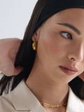 Forte Hoop 18K Gold Plated Earrings