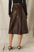 Leather Midi Skirt