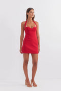 Socialite Halter Mini Dress