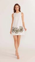 Kimika Embroidered Mini Dress