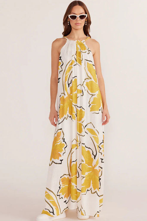 Zuri Halter Neck Maxi Dress