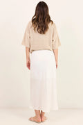 Sail Wrap Maxi Skirt