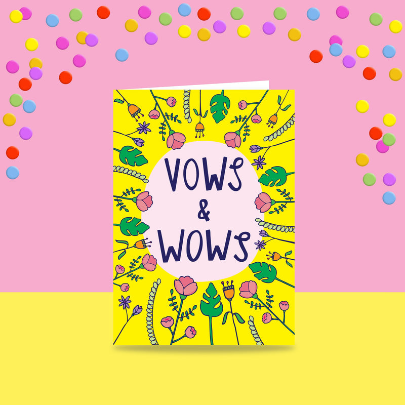 Vows And Wows - Greeting Card