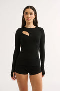Neve Cutout Long Sleeve Top