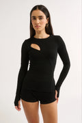 Neve Cutout Long Sleeve Top