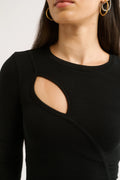 Neve Cutout Long Sleeve Top