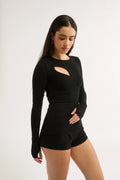 Neve Cutout Long Sleeve Top
