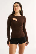 Neve Cutout Long Sleeve Top
