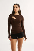 Neve Cutout Long Sleeve Top