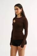 Neve Cutout Long Sleeve Top
