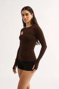 Neve Cutout Long Sleeve Top