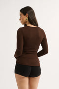 Neve Cutout Long Sleeve Top