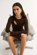 Neve Cutout Long Sleeve Top