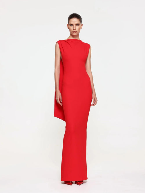 jackie o red dress Black Halo Jackie O Sheath Dress in Red | Classic 3/4 Sleeve