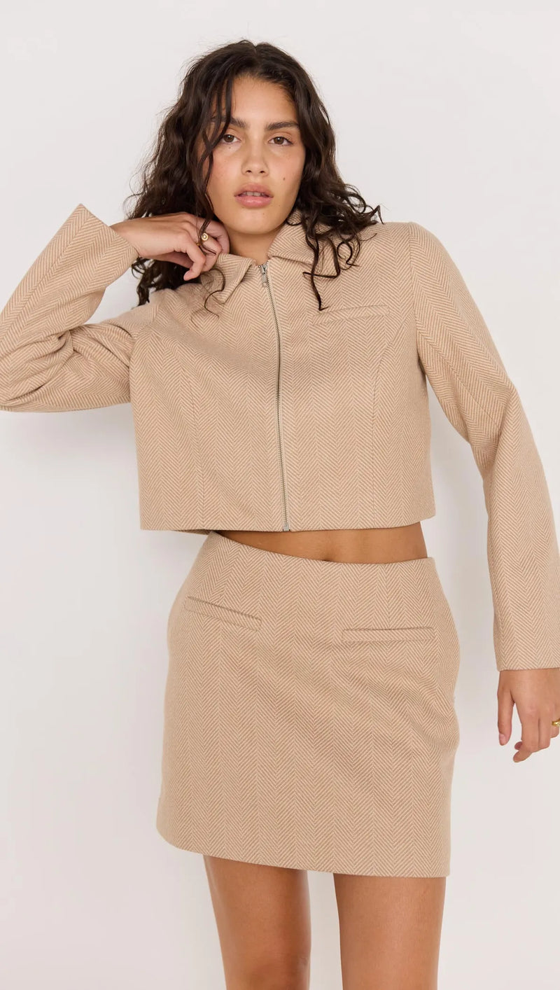 Audrey Herringbone Jacket