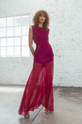 Demi Satin Maxi