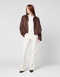 Faux Suede Bomber