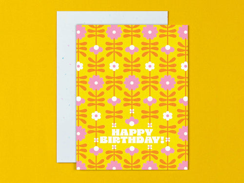 Flower Tower - Greeting Card