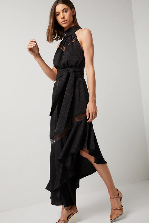 ophelia ruched midi dress MINKPINK Ophelia Ruched Midi Dress in Yellow