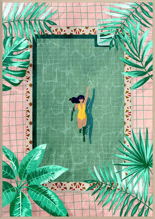 Tropical Pool Artwork
