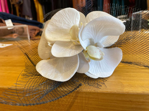 Clustered Silk Orchid Fascinator