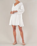 Panama Linen Cotton Gauze Mini Dress